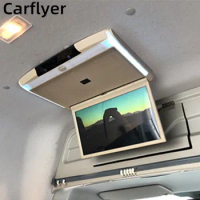15.6/17.3 Inch Car Monitor Roof Flip Down Mount Ceiling TV Android 9 MP5 Player HD 1080P WIFI/USB/SD/FM/HDMI/Bluetooth/Speaker