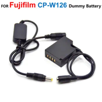 CP-W126 NP-W126 Dummy Battery+12V-24V Step-Down Charger Cable For Fujifilm X-T3 X-T2 X-T30 X-T20 100V X-H1 A5 A20 X-A3 A2 E3 E2