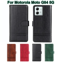 Protection Phone Case For Motorola Moto G84 5G чехол Wallet Capa Shell Leather Flip Cover For Funda Moto G84 5G 6.55" Coque Etui