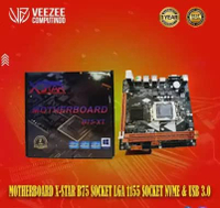 Motherboard mainboard mobo X-Star B75 m2 NVMe socket LGA 1155 H61 murah baru garansi