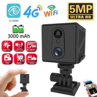 5MP Mini Camera 4G SIM Card WiFi Camera Human Motion Detection Night Vision Security CCTV Surveillance Camcorder Video Recorder
