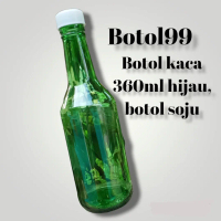 Botol kaca 360ml botol hijau soju