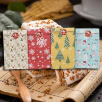 24 Pcs Christmas Candy Packaging Jewelry Food Bread Bags Kraft Paper Gift Bags