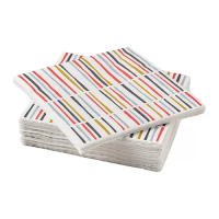 SNÖKRABBA 餐巾紙, 條紋 彩色, 24x24 公分