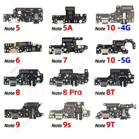 For Xiaomi Redmi Note 5 6 7 8 9 10 13 5A 9s 9T 10s 10T Pro Plus Dock USB Charger Connector Microphone Board Charging Port Flex