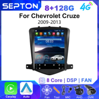 SEPTON 9.7" Android 12 Car Radio for Chevrolet Cruze 2008-2014 CarPlay Multimedia Video Player Stereo GPS 4G 2Din Audio HeadUnit
