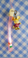 【震撼精品百貨】日本精品百貨-手機吊飾/鎖圈-太空飛鼠系列-粉色