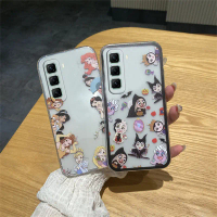 เคสใส ใหม่ สำหรับ Infinix Hot 60i, Hot 60 5G, Hot 60 Pro และ Hot 60 Pro +, ลายสาวการ์ตูนเจ้าหญิง, เค