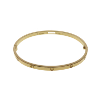 【二手名牌BRAND OFF】Cartier 卡地亞【再降價】18K金 Love 細版 手環 #18