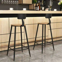 Modern bar bench, bar chair, high stool, Nordic simple household coffee shop, high stool, front desk, high bar chair, bar stool,