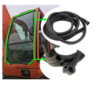 Excavator Parts For Doosan DH55 60 80g 150 215 225-17 Excavator Cab Accessories Front Windshield Sealant Strip