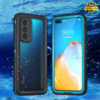 For Huawei P40 Pro P30 Lite Waterproof Case for Huawei P30 Pro Mate 30 Pro Shockproof Cover for P20 Pro P20 Lite Case Silicone