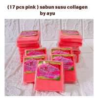( 17 Pcs Pink ) Sabun susu collagen bu ayu mencerahkan bisa untuk wajah dan badan