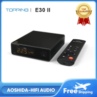 TOPPING E30 II Hi-Res Audio 2xAK4493S DAC DSD512 2bit/768k XMOS XU208 Touch Oper Preamp DAC with Remote Control HiFi USB Decoder