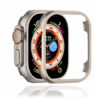 Metal Case for Apple Watch Series Ultra 8 49mm 7 41mm 45mm iWatch 8 6 SE 5 40/44mm Aluminium Alloy Protective Cover Bumper Frame