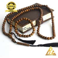 PAKET Tasbih Gelang Kayu Galih Kelor ASLI Serat Emas 99 Butir