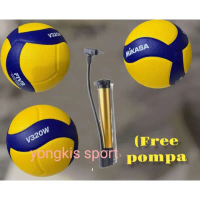BOLA VOLY MIKASA KUALITAS GRADE ORI V200W.V330W.V320W PLUS POMPA MINI