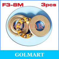 3pcs F3-8M Axial Ball Thrust Bearing 3mm x 8mm 3.5mm 450 Rc Helicopter for align Trex 450 Pro v3 B for 3mm shaft