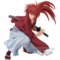 In Stock Original BANPRESTO VIBRATION STARS Himura Kenshin 12CM Anime Figure Model Collectible Action Toys Gifts