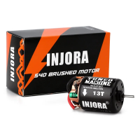 INJORA 540 Brushed Motor Waterproof 13T 21T 35T 45T 55T 80T for 1:10 RC Car Crawler Axial SCX10 AXI0