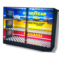 Tire Shop Diorama parkiran hot wheels diecast skala 64 Garasi basement