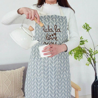 日式 棉麻圍裙 工作 廚房 烘培 家務整理 家居 布藝 素雅