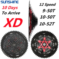 SUNSHINE MTB Bicycle XD Cassette k7 12V 12 Speed 9-50T 10-50T 10-52T Bike Freewheel Sprocket For SRAM GX EAGLE Bike Accessories