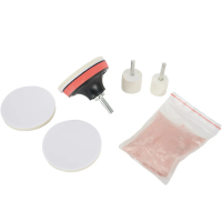 Bộ dụng cụ đánh bóng kính mới với oxit crôm (Cerium Oxide) 8×, miếng đệm vải loại bỏ trầy xước cho k