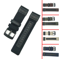 Nylon Leather Watchband +Tool for Suunto 9/Ambit 3 Vertical/Spartan Sport HR Men Jeep Watch Band 24mm Wrist Strap Bracelet