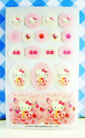 【震撼精品百貨】Hello Kitty 凱蒂貓 KITTY貼紙-香水貼紙-粉玫瑰 震撼日式精品百貨