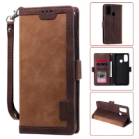 100pcs/Lot Phone Double Retro Wallet Leather TPU Cover Case For Samsung S22 S21 FE Note 20 A13 A33 A53 A32 A52 A73 5G Pro Ultra