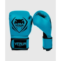 Venum CONTENDER 專業成人泰拳拳套 - 14oz 藍色