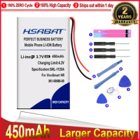 HSABAT 0 Cycle 450mAh 361-00088-00 Battery for Garmin VivoSmart HR / VivoSmart for approach x40 High Quality Accumulator