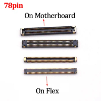 10pcs For Samsung Galaxy A30S A307 A307F A51 A515 A71 A40 A405 78 Pin LCD Display Screen FPC Connector On Board On Flex Cable