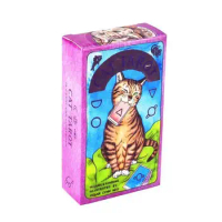 Cute Cat Tarot Cards A 78 Deck Oracle English Visions Divination Edition Borad Playing Games Astrology Cards Oracle