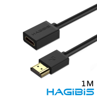 HAGiBiS HDMI2.0版4K高清畫質公對母延長線【1M】