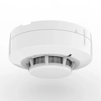 Smoke Detector，Smoke alarm with LED Lights and Lound Sound Alert,Fire Protect Environment Temperature Detector Temperature Alarm