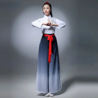 Traditional Chinese Folk Dance Costume for Woman Yangge Clothing Adult Elegant Classical National Costumes Square Hanfu Dance