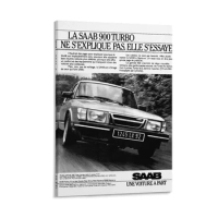 SAAB 900 TURBO Canvas Painting decorations for the room aesthetic room decor Paintings for bedroom