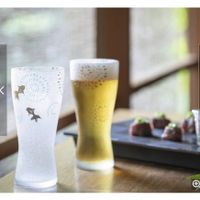 【日本ADERIA】花火金魚啤酒杯 玻璃杯 精緻包裝盒 310 ML 日本製