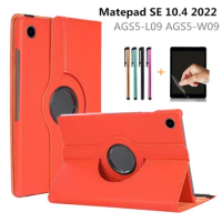 For Huawei MatePad SE 10.4 2022 Case AGS5-W09 AGS5-L09 360 Rotating Leather Stand Cover For Huawei Matepad se 10.4 Case