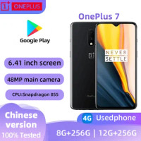 Oneplus 7 4G Mobile Phone 6.41" 12GB RAM 256GB Dual SIM Card Screen Snapdragon 855 Android Original Used Phone