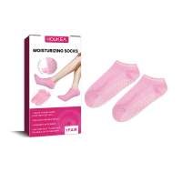 【Houkea】kaus kaki pelembab melembapkan kaki terangsang kulit mati 1 pasang/kotak Panjang Wanita Stoc