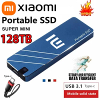 Xiaomi 2024 New High-speed External Hard Drive 128TB 1TB 4TB 8TB USB3.1 SSD 2.5 Inch Portable SSD 16TB Hard Disk for Laptop PS4