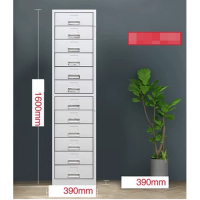 多抽屜鐵皮收納櫃(規格：單十二斗抽屜櫃）（厚度：1.4mm） )