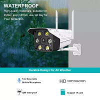 CCTV WIFI V380 8MP Full HD Outdoor IP CAM Waterproof Wireless Smart Camera