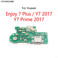 USB Charge Dock Port Socket Jack Plug Connector Flex Cable For Huawei Enjoy 7 Plus / Y7 Prime 2017 Charging Board Module