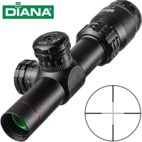 DIANA 2-7X20 Scopes Rapid Target Acquisition Hunting Riflescoepes Mil-dot Optical Sight Mobile Size Pocket Scope