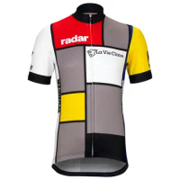 Classical Retro Man New Short Sleeves Cycling Jersey OSCROLLING