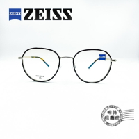 ◆明美鐘錶眼鏡◆ZEISS 蔡司 ZS22111LB 239/流行圓形黑色X玳瑁鏡腳鏡框/鈦鋼光學鏡架